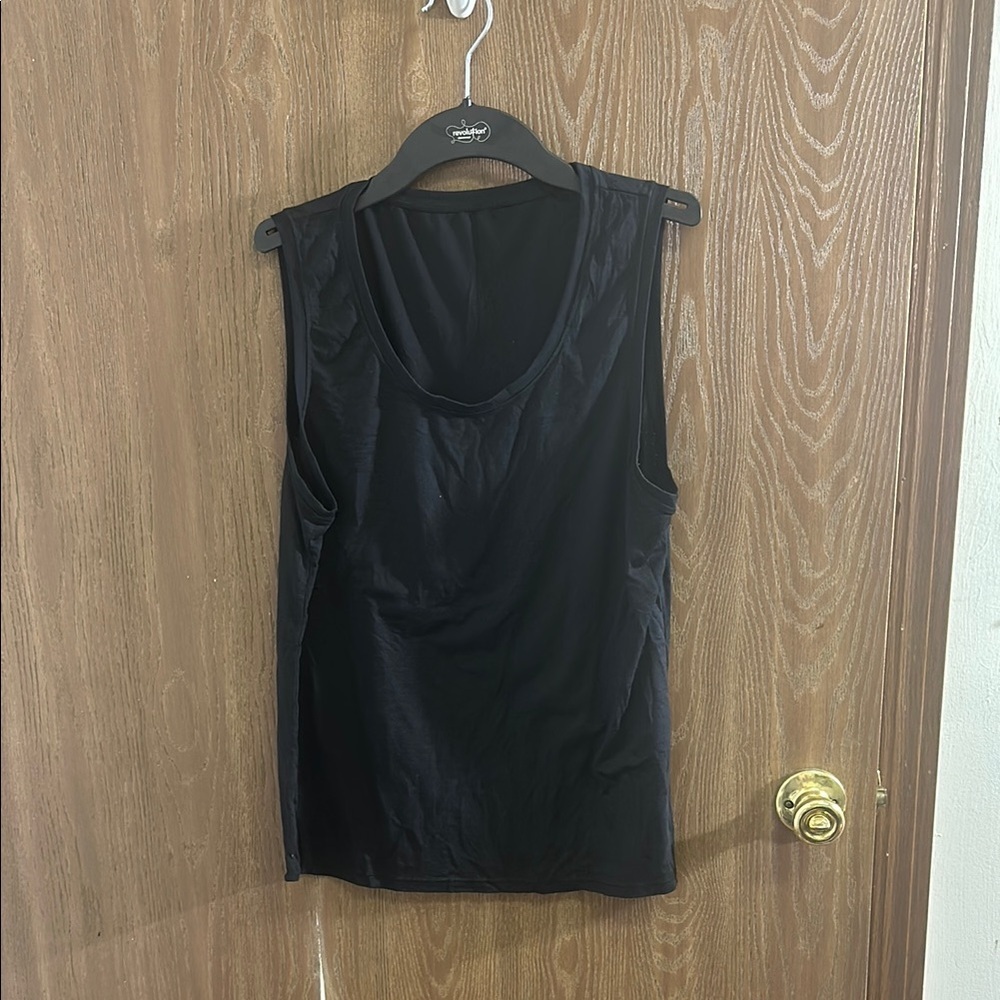 Zyia‎ Active Black Tank Top Sleeveless Basic Everyday Casual Top size large